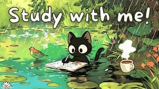 3 HOUR STUDY WITH ME | Pomodoro 50/10 | Lo-fi Rain ☔️ Forest Spring & Birdsong